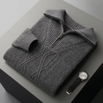 Taranto Merino Wol Zip Sweater