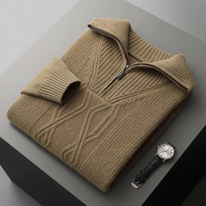 Taranto Merino Wol Zip Sweater