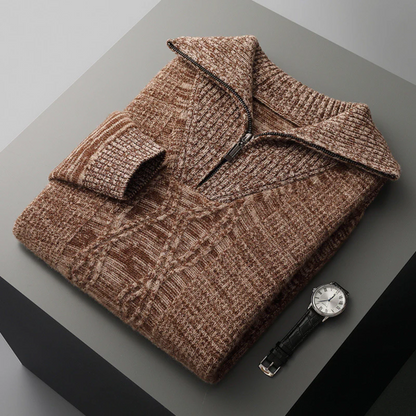 Taranto Merino Wol Zip Sweater