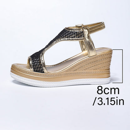 Elegant Orthopedic Slip-On Wedge Sandals for Women