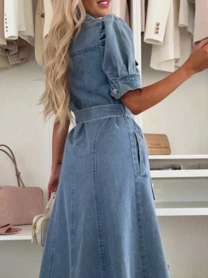 Anna | Maxi Denim Dress