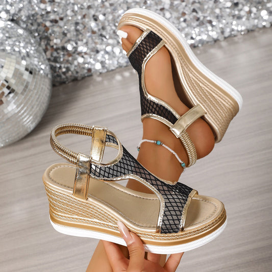 Elegant Orthopedic Slip-On Wedge Sandals for Women