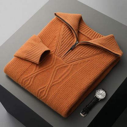 Taranto Merino Wol Zip Sweater
