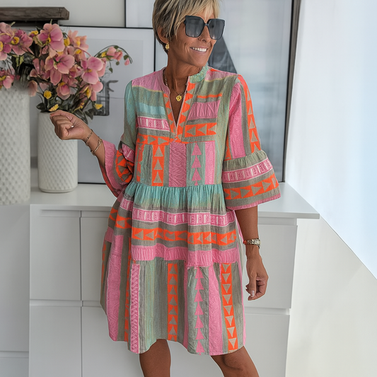 Stacey – Embroidered Summer Mini Dress