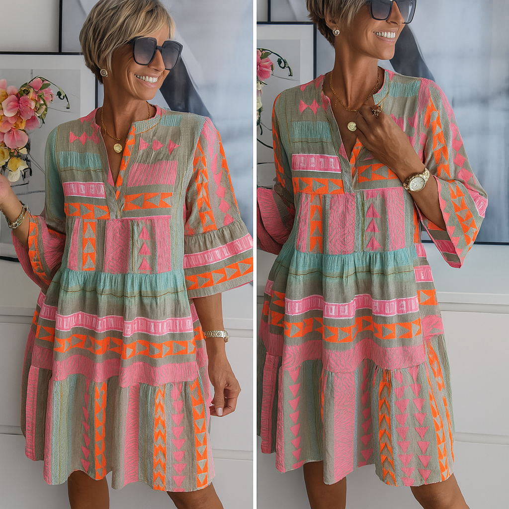 Stacey – Embroidered Summer Mini Dress