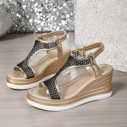 Elegant Orthopedic Slip-On Wedge Sandals for Women