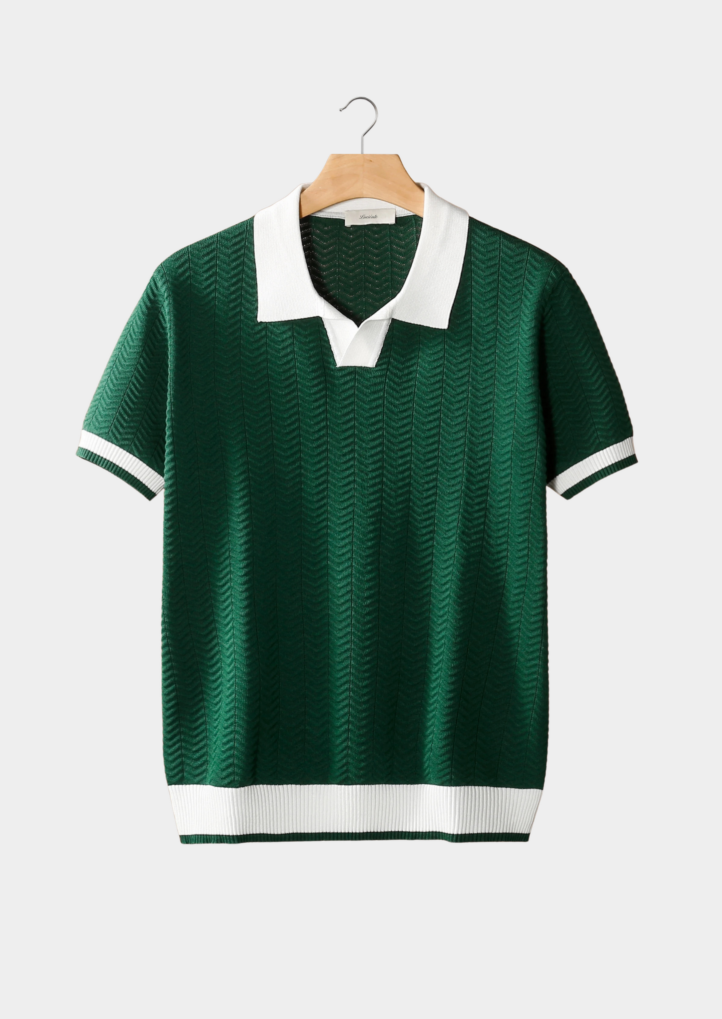 Nuvalli CONTRAST TEXTURED POLO
