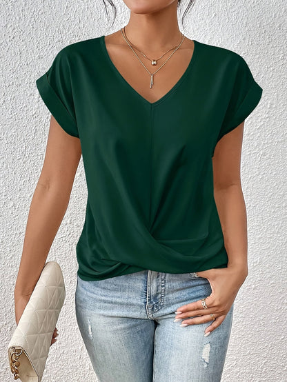 Cleo™ | Casual T-shirt with Sweetheart Neckline (Buy 1 Get 1 Free)