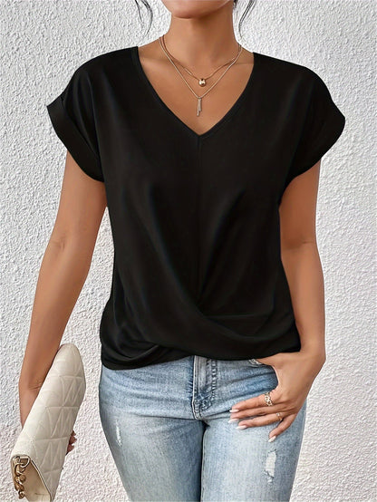 Cleo™ | Casual T-shirt with Sweetheart Neckline (Buy 1 Get 1 Free)