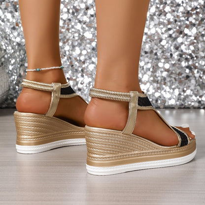 Elegant Orthopedic Slip-On Wedge Sandals for Women