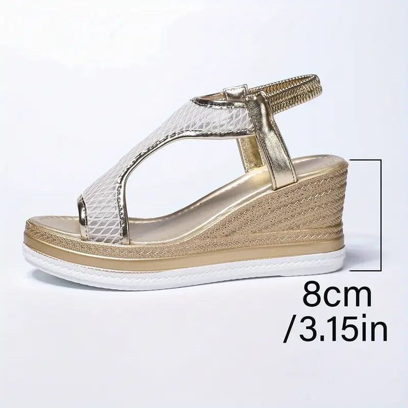 Elegant Orthopedic Slip-On Wedge Sandals for Women